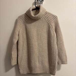 Madewell Donegal Mercer Cream Turtleneck Sweater - Womens Medium